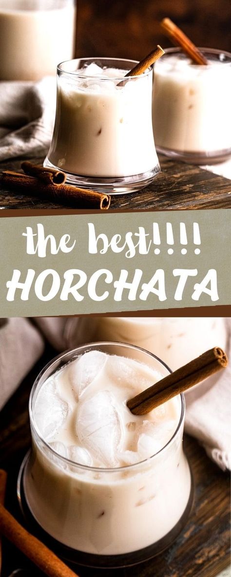 Easy Horchata, Easy Horchata Recipe, Aqua Fresca Recipes, Mexican Drink Recipes, Homemade Horchata, Coconut Water Recipes, Horchata Recipe, Agua Fresca Recipe, Healthy Nutrition Plan