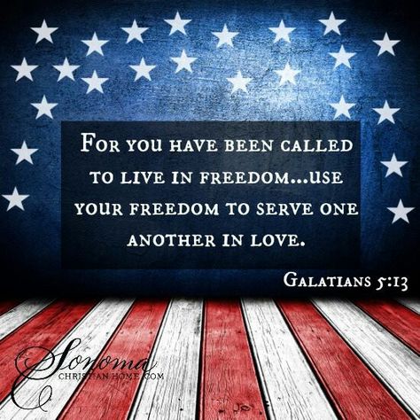 Galatians 5:13 Galatians 5 13, July Quotes, Patriotic Quotes, Church Bulletin, I Love America, Marie Osmond, God Bless America, What’s Going On, Veterans Day