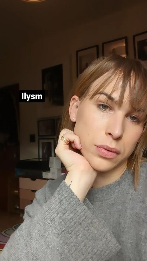 See Tommy Dorfman's New Bangs Haircut Tommy Dorfman, Bangs Haircut, Dr Barbara Sturm, Barbara Sturm, Dinner This Week, Instagram Snap, Badass Women, Haircuts With Bangs, Look Here