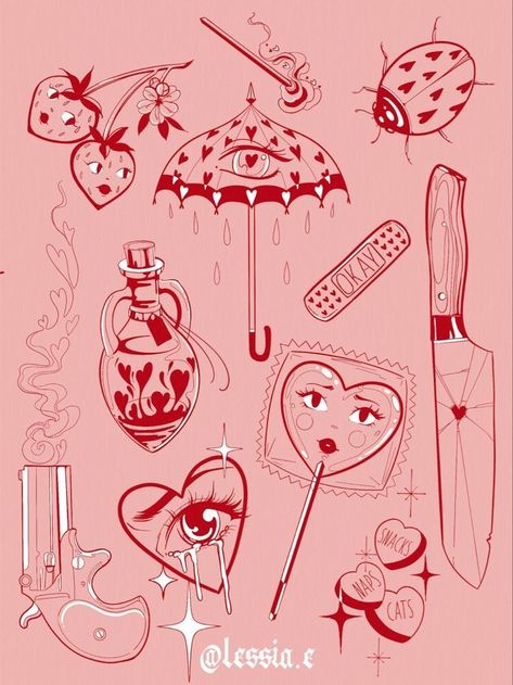 Valentines Art Drawings, Sacred Heart Flash Tattoo, Graphic Heart Tattoo, Cool Flash Tattoo Designs, Cute Valentines Tattoos, Valentines Flash Tattoo Ideas, Patchwork Art Tattoo, Valentine Day Flash Tattoo, Anti Valentines Day Tattoo