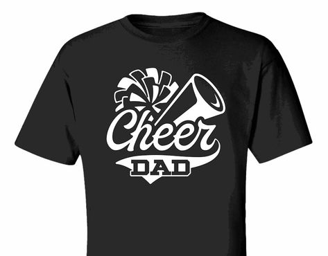 Cheer Dad Shirt Ideas, Cheer Dad Shirt, Cheer Dad Shirts, Trending Items, Cheer Team, Game Day Shirts, White Vinyl, Unisex Shirts, Dad To Be Shirts