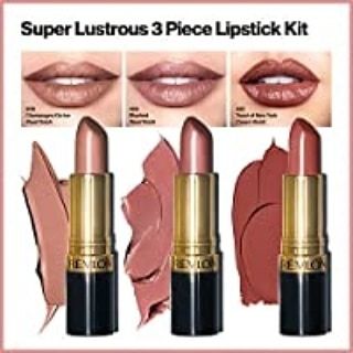 Revlon Super Lustrous Lipstick with Vitamin E and Avocado Oil, 3 Piece Lip Kit Gift Set (420 Blushed - Pearl, 205 Champagne on Ice - Pearl, 325 Toast of New York - Cream), 2.4 oz https://amzn.to/3cIp5dF Revlon Lipstick Champagne On Ice, Revlon Pearl Lipstick, Toast Of New York Lipstick, Revlon Lipstick Swatches, Champagne On Ice, Pearl Lipstick, Revlon Lipstick, Revlon Super Lustrous Lipstick, Lipstick Kit