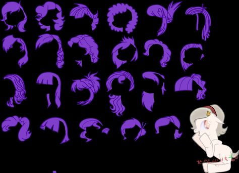 Mlp Base Hair Ideas, Mlp Hair Styles, Pony Base Mlp Hair, Mlp Oc Base Hair, Mlp Curly Hair, Mlp Hairstyles Base, Mlp Hairstyles Ideas, My Little Pony Hair Base, Mlp Base Hair