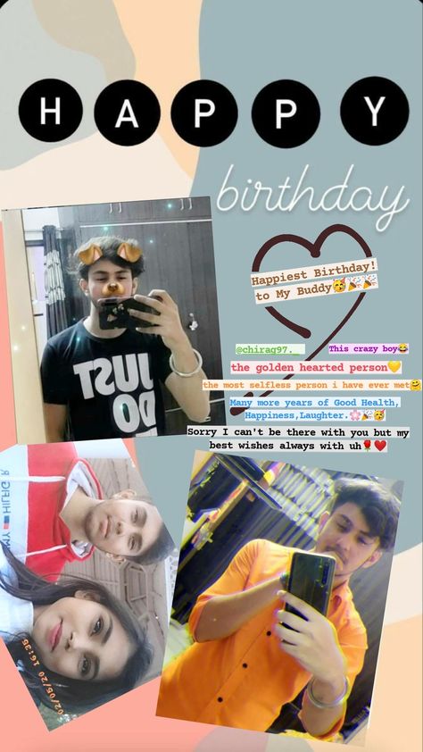 Happy Birthday Little Brother, Birthday Instagram Story, Happy Birthday Captions, Birthday Quotes Bff, Short Birthday Wishes, Birthday Story, Happy Birthday Bestie, Happy Birthday Man, Birthday Instagram