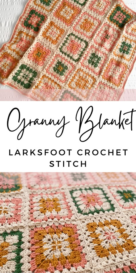 Crochet Blanket Charts, Granny Square Mood Blanket, Cross Stitch Crochet Blanket, Gingerbread Granny Square, Crochet Tree Granny Square, Grandma Square Blanket, Crochet Granny Square Blanket Border, 2 Tone Crochet Blanket, Granny Square Quilt Crochet