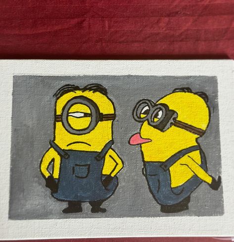 Tag your minion. 🧡 . . . . . . . . . . . . . . . . #canvasart#artoftheday#acrylicpainting#creativeart#artlovers#paintingoncanvas#abstractart#artinspiration#artistsofinstagram#artcommunity#artistsupport#instaart#artgallery#arteveryday#contemporaryart#minion#minions#minioftheday#minionstyle#minionrun_deals# Minion Painting On Canvas, Minion Painting, Cute Minions, Diy Painting, Minion, Contemporary Art, Canvas Painting, Abstract Art, Canvas Art