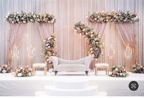 Engagement Stage, Small Wedding Decor, Engagement Stage Decoration, Nikah Decor, Reception Stage Decor, Simple Stage Decorations, Wedding Stage Backdrop, Wedding Hall Decorations, Wedding Stage Decor