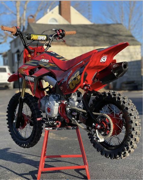 Crf 110 Pit Bike, 110 Pit Bike, Indian Motorbike, Bike Modification, Pit Bikes, Mx Bikes, Motorcycle Drawing, Cool Dirt Bikes, Motorcross Bike