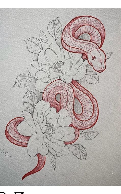 Feminine Knee Tattoo, Divine Feminine Tattoo, Kitsune Tattoo, Tattoo Pieces, Snake Sketch, Tattoo Koi, Tattoo Design For Women, Carcase Iphone, Tattoo Red