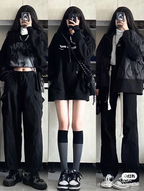 Alternative Korean Fashion, Korean Street Fashion Summer, Korean Grunge Aesthetic, Korean Grunge, Fashion Kawaii, Korean Outfit Street Styles, Girl Fashion Style, Korean Casual Outfits, Tomboy Outfits