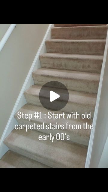 Stair Redo Ideas Removing Carpet, Entryway Into Stairs, Dog Friendly Stairs, Refinish Stairs Removing Carpet, Diy Tile Stairs, Small Staircase Ideas Decor Stairways, Accent Walls Stairs, Tile Staircase Ideas, Small Stairs Decor