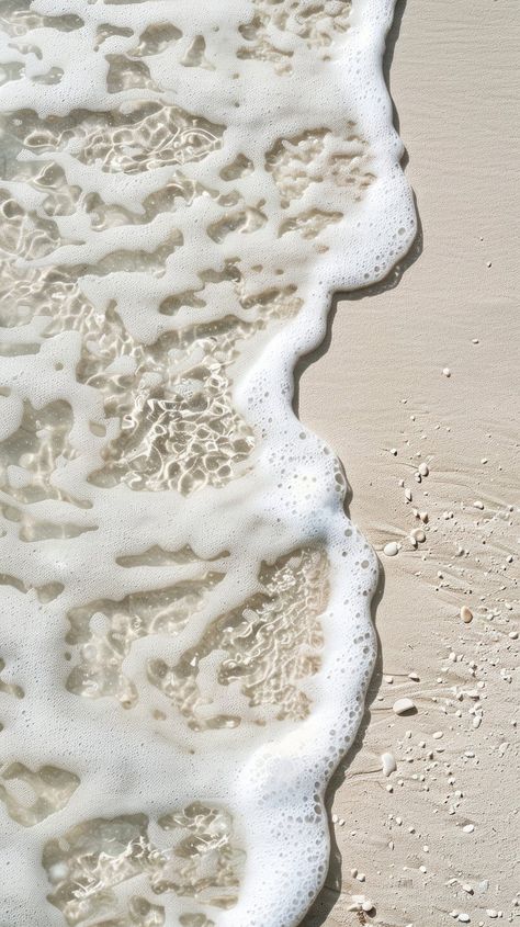 Beach wallpaper background shoreline outdoors | Premium Photo - rawpixel Summer Beach Vibes Aesthetic, White Nature Aesthetic, Wedding Instagram Feed, Shells Aesthetics, Summer Nature Wallpaper, Beach Moodboard, Salon Background, Iphone Wallpaper Summer, Sand Aesthetic