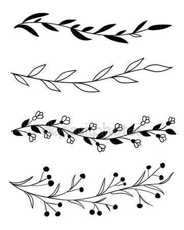 Letters With Flowers Drawing, Flower Bujo, Simple Flower Doodles, Hand Drawn Borders, Drawn Borders, Drawing Borders, Hand Drawn Border, Projek Menjahit, Doodle Borders