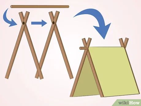 3 formas de crear una carpa para interiores - wikiHow Indoor Tents For Adults, Diy Kids Tent Indoor, Diy Tent Indoor, Diy Barbie Tent, Diy Tents For Kids, Diy Tent Outdoor, Camping Centerpiece, Diy Play Tent, Play Tent Diy