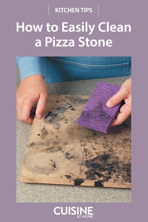 Clean Pizza Stone, How To Clean Stone, Submerged In Water, Pizza Stones, Oven Food, Cooking Stone, Homemade Cleaning Solutions, Stone Backsplash, Baking Soda Uses