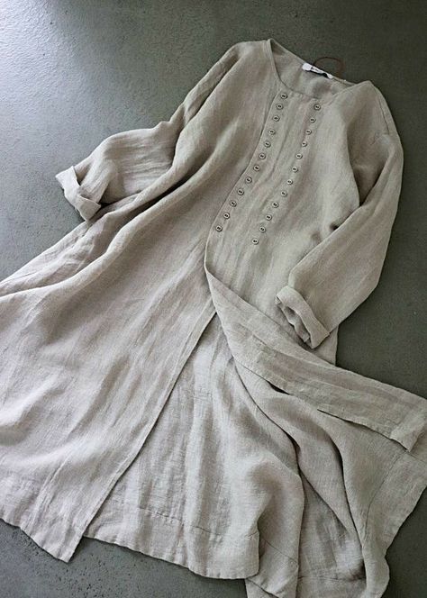 Tunik Linen, Linen Style Fashion, Pakistani Dresses Casual, Kurta Neck Design, Salwar Kamiz, Mode Abaya, Linen Fashion, Kurti Neck Designs, Kurta Designs Women