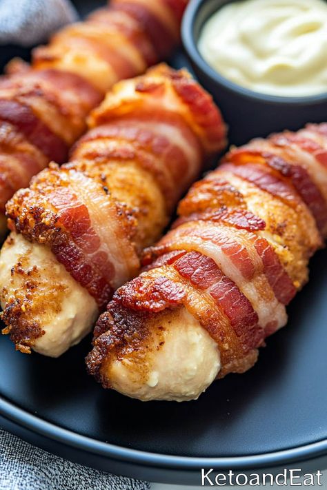 Carnivore Bacon Wrapped Chicken Tenders Recipe Carnivore Chicken Tenders, Carnivore Chicken Wings, Carnivore Diet Chicken Breast Recipes, Carnivore Wraps, Carnivore Chicken Breast Recipes, Chicken Carnivore Recipes, Carnivore Diet Chicken Recipes, Carnivore Chicken Recipes, Carnivore Meal Plan