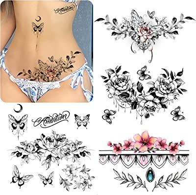 Real Tattoos For Women, Low Abdomen Tattoo Women, Back Waist Tattoo For Women, Tummy Tattoos For Women, Abdomen Tattoos Women, Lower Abdomen Tattoo Women, Abdominal Tattoos Women, Abdominal Tattoo, Lower Belly Tattoos For Women