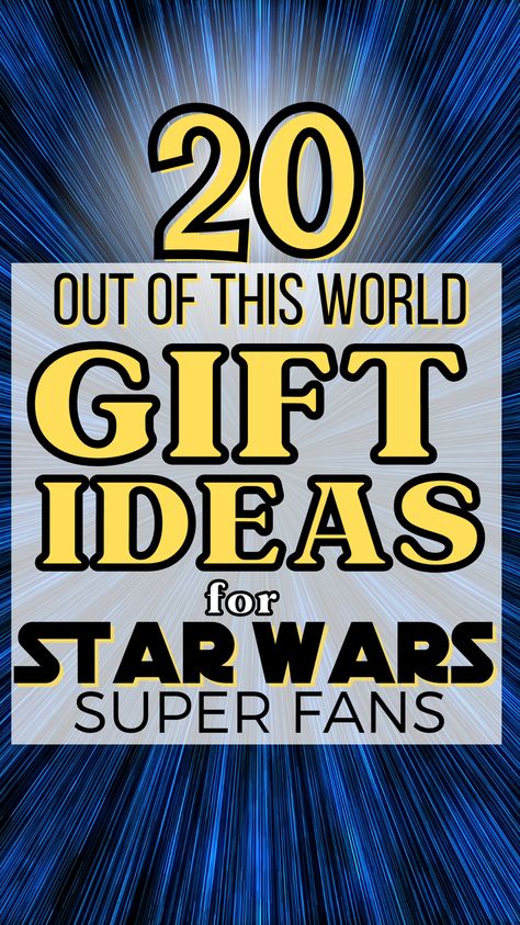 Check out these awesome gifts for Star Wars super fans! Give a gift your Star Wars fan will love! #GiftGuide #StarWars #Gift Gift Ideas for Star Wars Fan Presents For Star Wars Fans, Star Wars Christmas Gift, Diy Star Wars Gift, Gifts For Star Wars Lovers, Star Wars Christmas Decor, Star Wars Teacher Gifts, Star Wars Gifts For Him, Star Wars Gift Ideas For Boyfriend, Starwars Gifts For Him Boyfriends