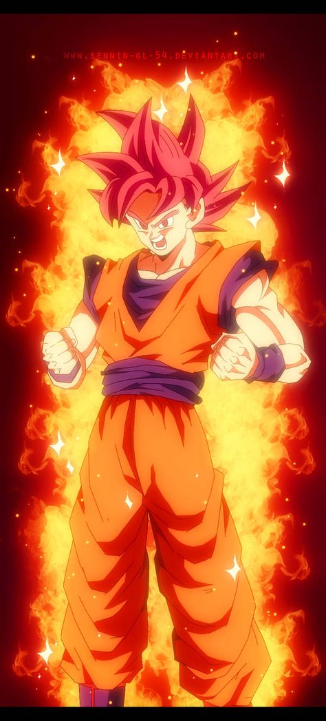 Manga 22 Dragon Ball Super - Goku SSG by SenniN-GL-54 Ssjg Goku, Goku Super Saiyan God, Goku Pics, Goku Manga, Image Dbz, Super Goku, Goku Wallpaper, Super Saiyan God, Dragon Ball Super Wallpapers