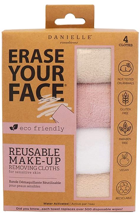 Microfiber Face Cloth, Make Up Removers, Bachelorette Goodie Bags, Makeup Remover Cloth, Kraft Paper Packaging, Makeup Removing, Remove Makeup From Clothes, Eco Friendly Products, Face Face