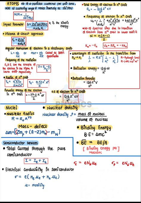 Formula Sheet, Neet Notes, Chemistry Study Guide, Chemistry Basics, Notes Inspo, Physics Lessons, Physics Concepts, Learn Physics, Engineering Notes