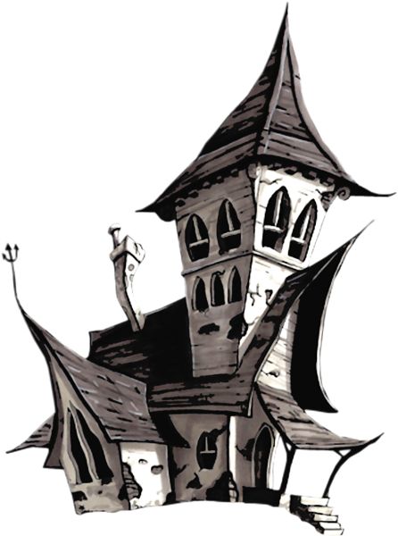 Tim Burton House, Haunted House Drawing, Spooky Castles, House Png, Jack Nightmare Before Christmas, Scary Houses, Baba Jaga, Tim Burton Style, Halloween Clips