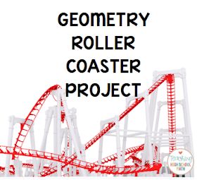 Roller Coaster Project, Geometry Projects, Coaster Projects, Geometry Lessons, Teaching Geometry, Geometry High School, Geometry Activities, Online High School, Secondary Math