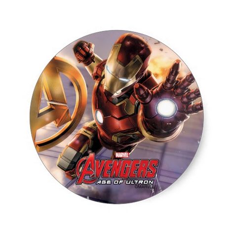 Iron Man Flying Along Skyscraper Classic Round Stickers for parties, stocking stuffers, etc. Ultron Wallpaper, Iron Man Flying, Ultron Marvel, Iron Man Hd Wallpaper, Wallpaper Horizontal, Iron Man Marvel, Arc Reactor, Iron Man Wallpaper, Iron Man Avengers