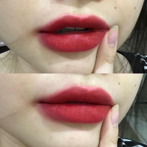 Natural Red Lips Aesthetic, Smudged Red Lipstick, Smudged Lipstick Aesthetic, Red Lip Aesthetic, Small Lips Makeup, Small Lips Aesthetic, Red Lips Aesthetic, Red Lips Outfit, Smudged Lipstick