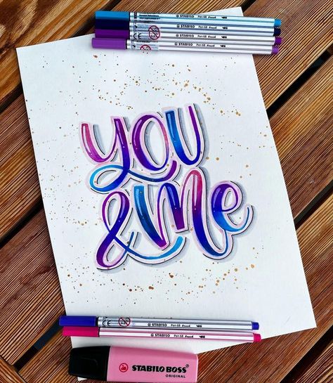 Bullet Journal Work, Hand Lettering Inspiration, Beautiful Lettering, Modern Lettering, Hand Lettering Art, Hand Lettering Fonts, Stabilo Boss, Hand Lettering Quotes, Drawing Quotes