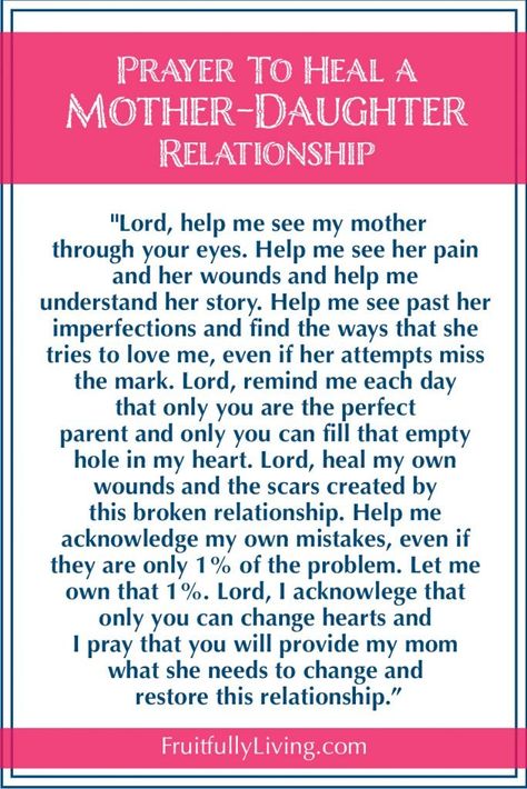 So many of us walk with the wounds of a broken-mother daughter relationship. Sometimes the wounds are so deep -- we desperately need God to intervene. Only He will be able to change our heart or our mother's heart to get us to a place of restoration. Mothers Betrayal Quotes, Prayers For Daughters Relationships, Mother Daughter Relationship Building, Strained Mother Daughter Relationship, Mother Daughter Relationship Problems, Bad Mother Daughter Relationship, Mother Daughter Relationship Quotes, Prayer For Daughter, Fixing Relationships