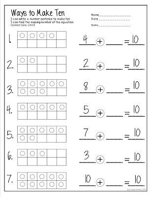 Curious Firsties: An Exhausted Five for Friday (Math FREEBIE) Adding Two Digits Without Regrouping, Missing Addends, Making Ten, Math Number Sense, Friday Fun, Math Intervention, Second Grade Math, Math Addition, Ten Frame