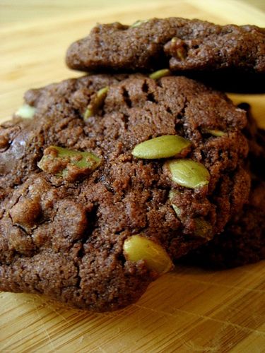 Aztec Cookies, Aztec Food, Pumpkin Seed Cookies, Aztec Chocolate, Seed Cookies, Chewy Chocolate Cookies, Fantastic Recipes, Chocolate Cookie Dough, Ancho Chili