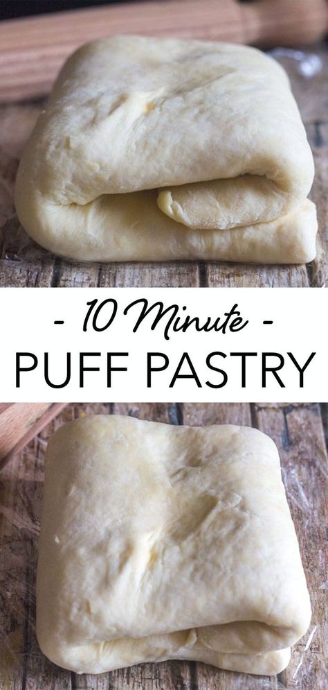 Make Puff Pastry, Homemade Puff Pastry, Pastries Recipes Dessert, Puff Pastry Recipe, Pastry Recipe, Puff Pastry Dough, Puff Pastry Recipes, Pastry Desserts, Think Food