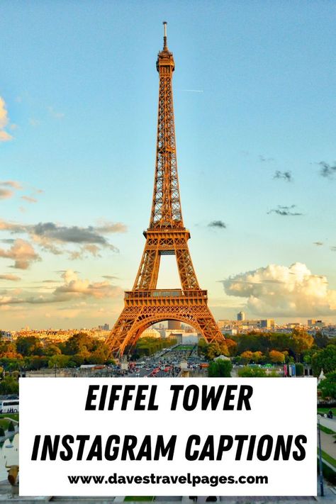 Eiffel Tower Instagram, Eiffel Tower Picture Ideas, Eiffel Tower Pictures, Paris Quotes, Instagram Post Captions, Vacation Captions, Beautiful Cities In The World, Captions For Instagram Posts, Paris Tower