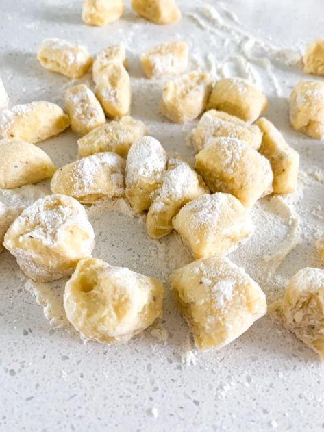 Homemade Sourdough Potato Gnocchi (Easy Small Batch for Beginners) - Plum Branch Home - Scratch Recipes, Sourdough, Holistic Home Homemade Ricotta Gnocchi, Parmesan Gnocchi, Creamy Chicken Gnocchi Soup, Creamy Chicken Gnocchi, Gnocchi Recipes Homemade, Chicken Gnocchi Soup Recipe, How To Cook Gnocchi, Homemade Ricotta, Ricotta Gnocchi