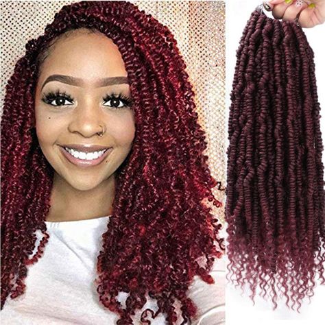 Passion Twist Crochet, Spring Twist Hair, French Braid Ponytail, Curly Crochet Hair Styles, Spring Twists, Twist Hair, Twist Braid Hairstyles, Hair Twist Styles, Crochet Braids Hairstyles