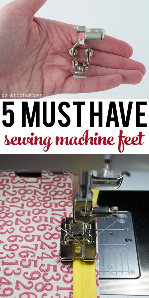 5 MUST Have Sewing Machine Feet (and a simple explanation of what each one does) Fat Quarter Projects, Sew Projects, Nancy Zieman, Sewing Machine Feet, Bonnie Hunter, Beginner Sewing Projects Easy, Quilt Festival, Nine Patch, Leftover Fabric