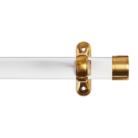 Acrylic Single Rod Hardware Set | Ballard Designs, Inc. Curtain Rods Designs, Acrylic Curtain Rod, Lucite Curtain Rod, Acrylic Curtain Rods, Drapery Tiebacks, Boll & Branch, Acrylic Rod, Cool Curtains, Drapery Rods