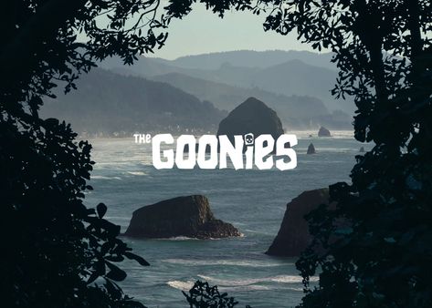 Adventure Movie Aesthetic, The Goonies Aesthetic, Goonies Aesthetic, The Goonies Wallpaper, Goonies Wallpaper, Film Title Cards, The Goonies Video, Film Typography, Mouth From The Goonies