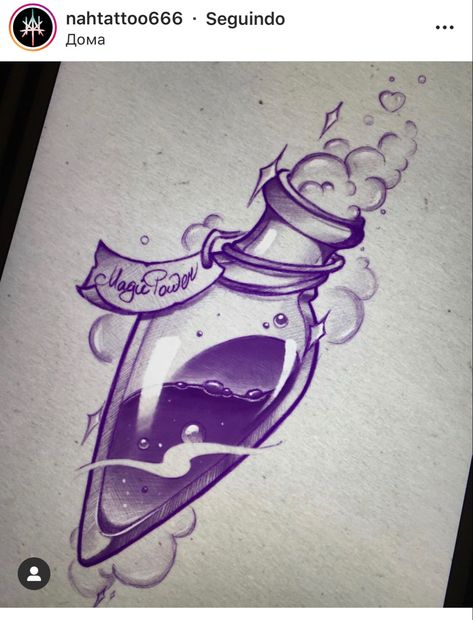 Magic Themed Tattoo, Poison Vile Tattoo, Poison Bottle Tattoo Design, Aqua Tofana Tattoo, Honey Bee Tattoo, Felix Felicis, Flash Ideas, Bottle Tattoo, Bottle Drawing