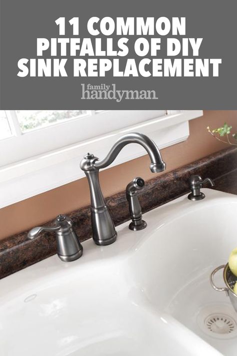 Updated Kitchen Sink, Replace Kitchen Sink, Diy Sink, Replacing Kitchen Sink, Kitchen Sink Plumbing, Kitchen Canopy, Sink Replacement, Sink Plumbing, Sink And Faucet