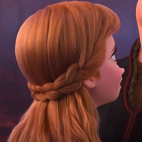 Anna Frozen 2 Hair, Anna Frozen Hair, Frozen Musical, Anna Hair, Frozen Hair, Disney Hair, Anna Dress, Disney Elsa, Thomas Shelby