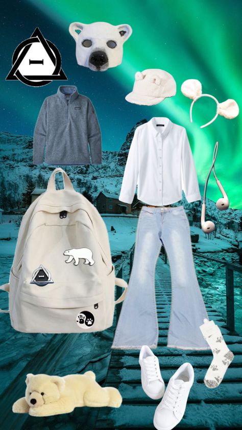 Bear Therian, Outfit Idea, Polar Bear, Mood Board