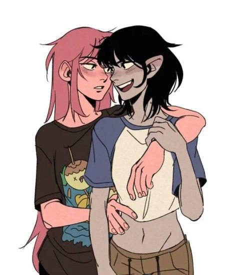 Adveture Time, Marceline And Princess Bubblegum, Marceline And Bubblegum, Marceline The Vampire Queen, Adventure Time Marceline, Marshall Lee, Finn The Human, Lesbian Art, Princess Bubblegum