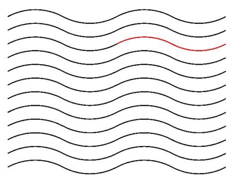 Wavy Line Quilting, Wave Quilting Design, Wavy Line Quilting Designs, Design For Paper, Pantographs For Longarm Quilting Free, Quilt Stencils, Urban Elementz Pantographs, Quilting Stitch Patterns, Walking Foot Quilting