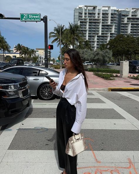 Gergana Ivanova on Instagram: "Out and about in Miami 🫶🏼✨ Gergana in our Amber shirt ☁️ p.s. you’ll be able to shop limited edition variations of the Amber shirt at our pop-up shop on March 18th - more details on our feed!" Gergana Ivanova, Sequin Dresses, Feminine Outfit, Out And About, Basic Style, Pop Up Shop, Rodeo, Pop Up, Amber