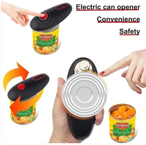 Tin Opener, Electric Can Opener, Turn It Off, Essential Kitchen Tools, Can Openers, Press The Button, Innovative Technology, Canned Food, Bar Tools