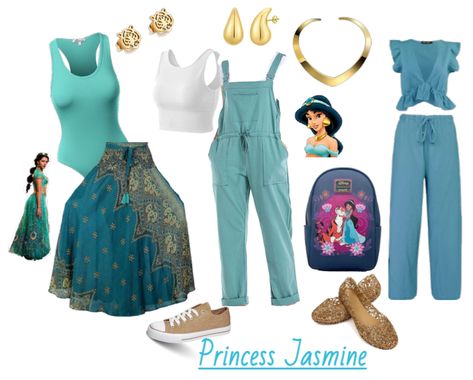 Jasmine Bounding Outfits, Disney Jasmine Outfit Ideas, Disney Bounding Jasmine, Princess Jasmine Disneybound, Princess Jasmine Inspired Outfit, Jasmine Outfit Ideas, Jasmine Inspired Outfits, Princess Jasmine Aesthetic, Jasmine Disneybound